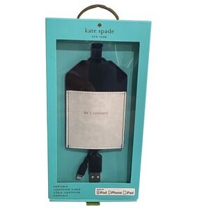 Kate Spade New York Portable Lightning Cable Let's Connect iPhone iPad‎